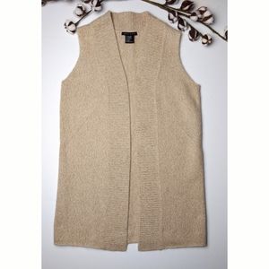 Theory Wool Cashmere Long Sweater Vest Large